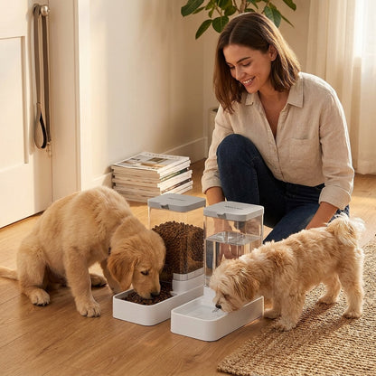 Automatic Pet Feeder and Water Dispenser