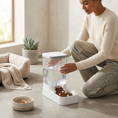 Automatic Pet Feeder and Water Dispenser